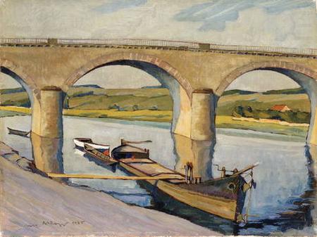 The Bridge at Remich, unknow artist